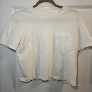 Madewell off white pocket t shirt